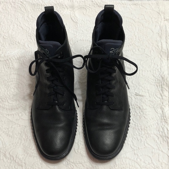 Cole Haan 2.Zerogrand City Boots Size 10 Men\'s Black Leather Lace-Up Boot main image 11